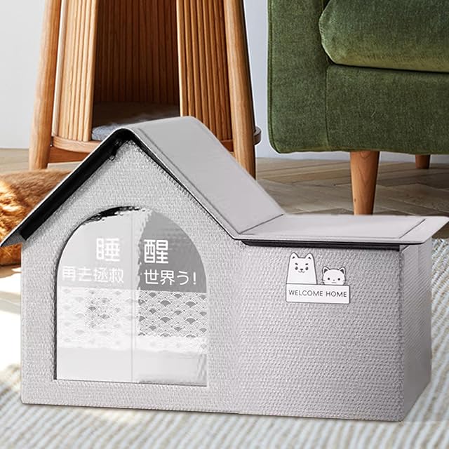 Foto 3 de 8 de Casa de refrigeración para mascotas, casa plegable para gatos y perros para interiores y exteriores