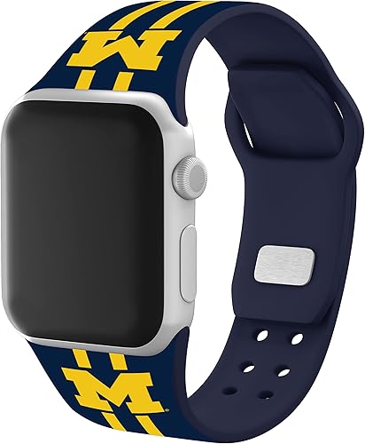 Vista 8 de Affinity Bands Correa de reloj HD de Michigan Wolverines compatible con Apple Watch