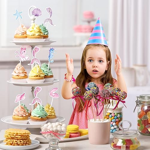 Vista 22 de WERNNSAI 36 decoraciones para tartas de dinosaurio, decoraciones de cumpleaños de dinosaurio, decoración de cupcakes de dinosaurio, decoración