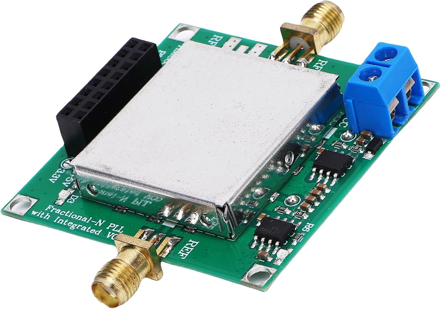 Fabater Locking Loop Module, Wide Frequency Range 25 MHz to 6000 MHz Low Noise Phase Locked Loop Module, PLL with Adjustable RF Output Power for Cellular Communication Microwave