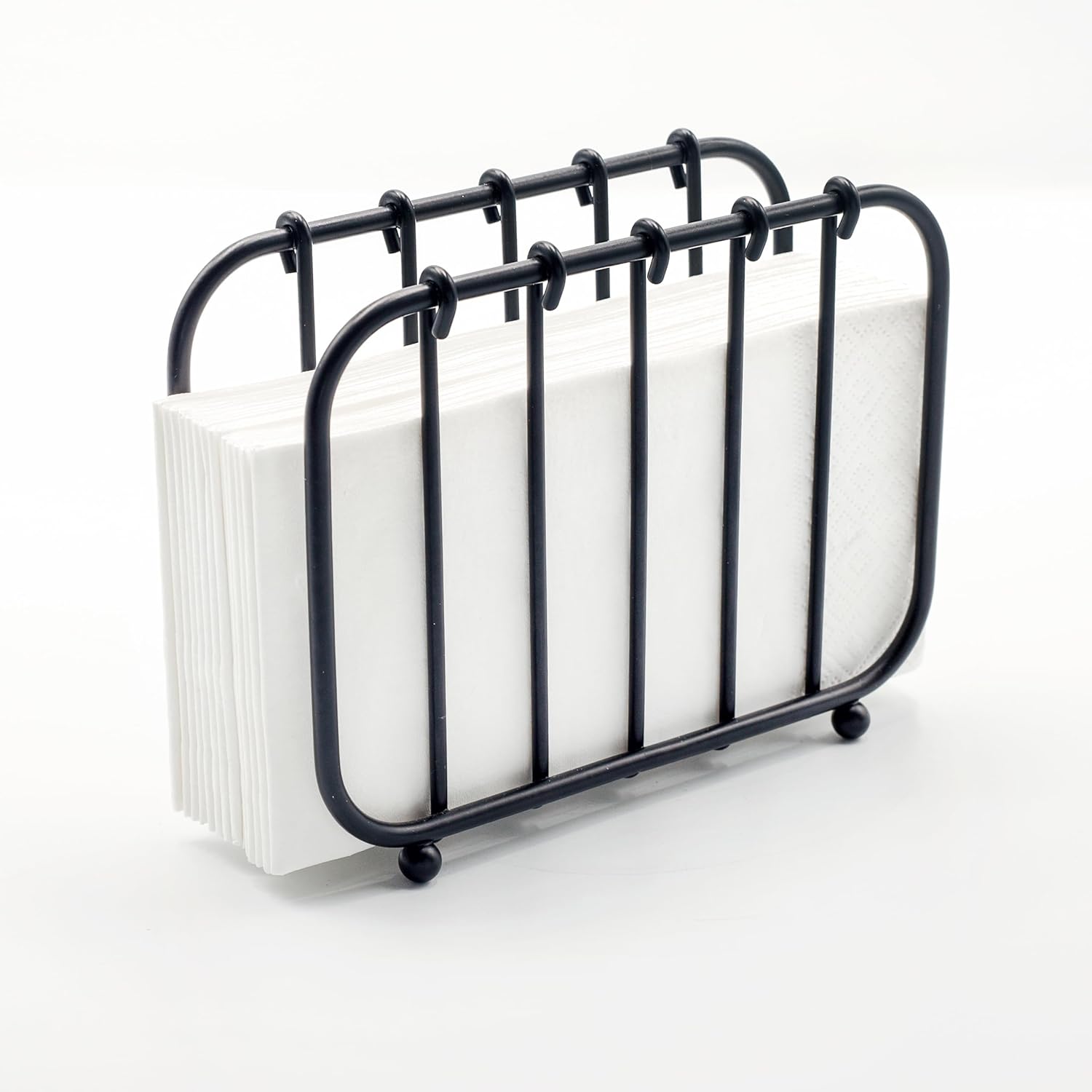 Napkin Holder, Modern Metal Black Napkin Holder for Kitchen