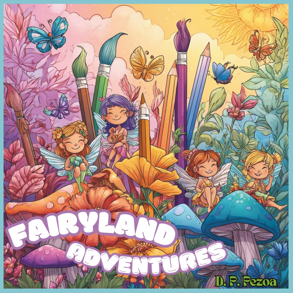 Fairyland Adventures: A Magical Coloring Book: Beautiful Fairyland Coloring Pages for Kids – Fantasy, Fun, and Imagination Ages 3–12