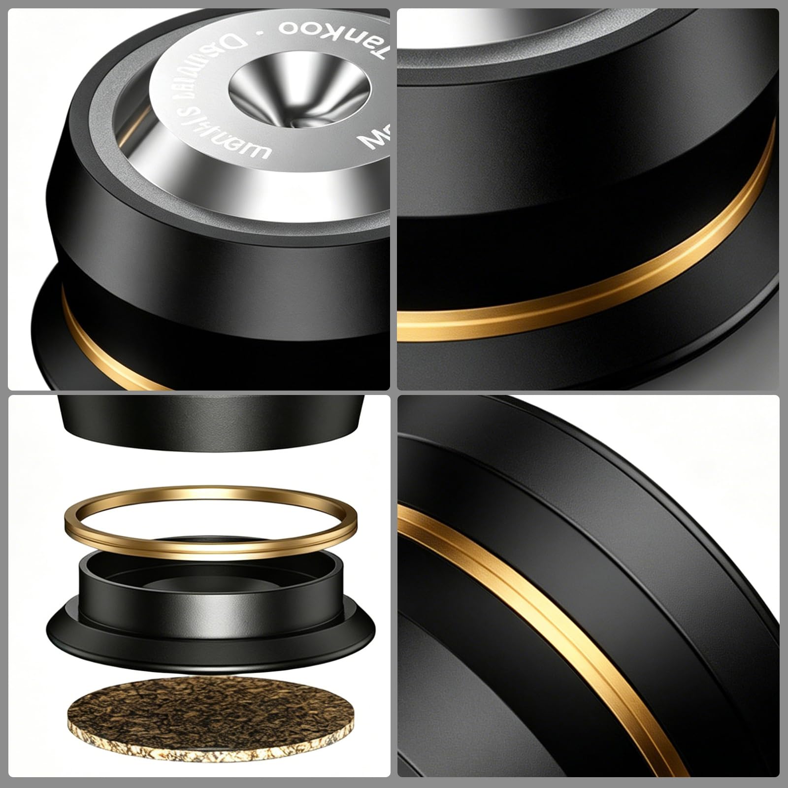 Piedini di isolamento per altoparlanti, in acciaio inox, protezioni da pavimento, universali, per subwoofer, CD, DVD, amplificatore, giradischi
