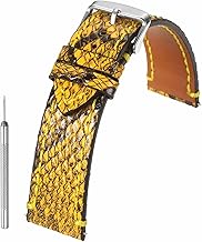 HARFINGTON Leather Watch Band Vintage Watch Strap Quick Release Wristband Replacement with Stainless Steel Pin Buckle