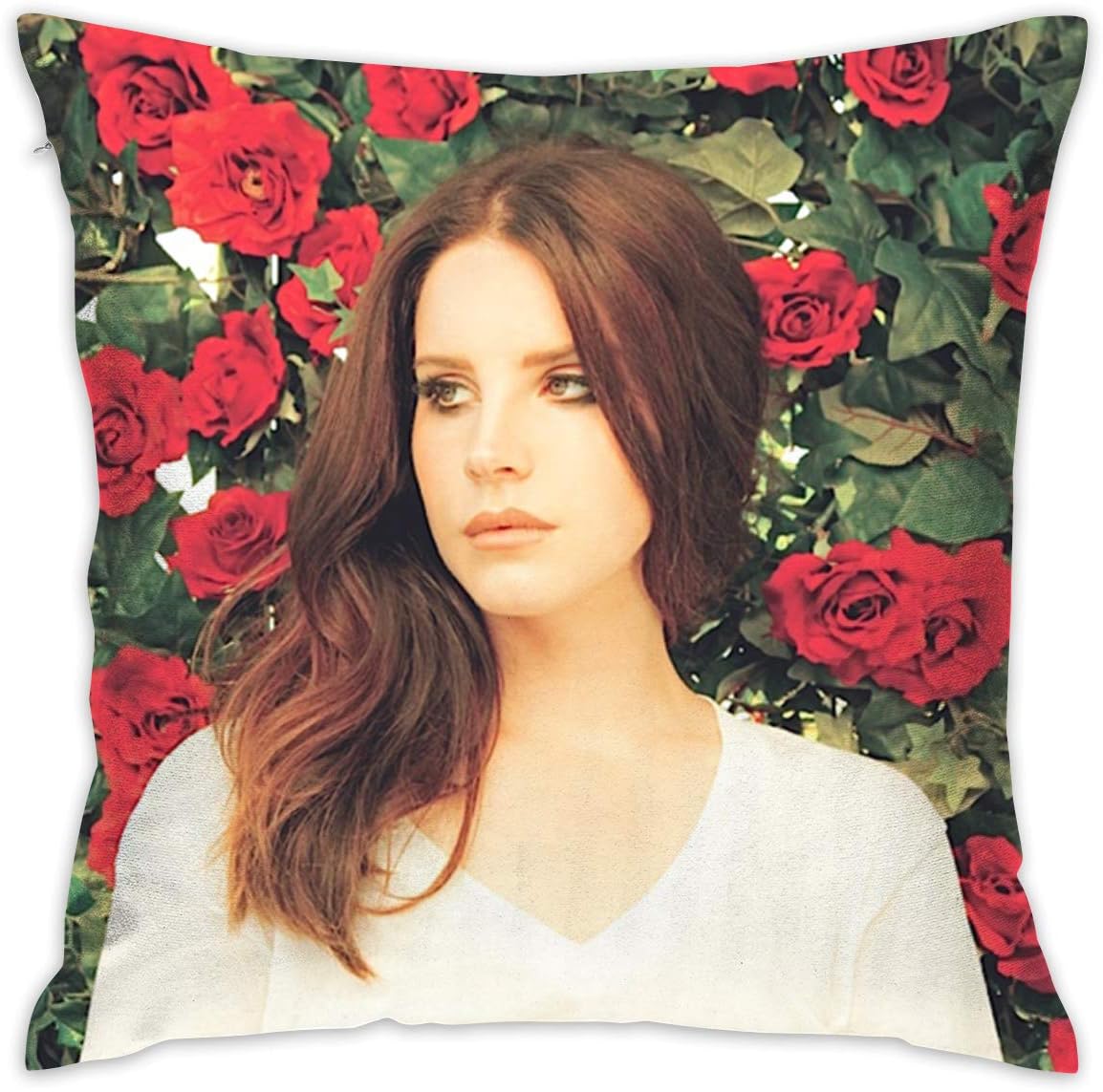 Lana Del Rey Music Band Hold Pillow Covers Living Room Household Pillowcase Square with Zippered Gift