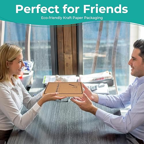 Miniatura 9 de Pizarra blanca de doble cara de 12 x 9 pulgadas, pizarra portátil de borrado en seco ultrafina de 0.3 pulgadas con 3 marcadores y superficie