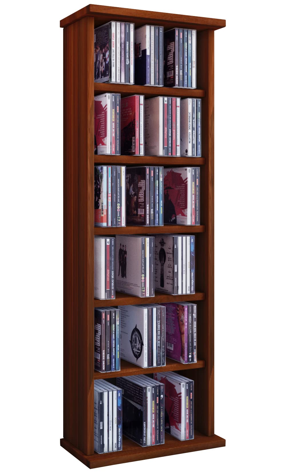 VCM Estantería de Madera para CD DVD Estantería de pie Vostan Estantería de Madera para CD DVD Estantería de pie Vostan