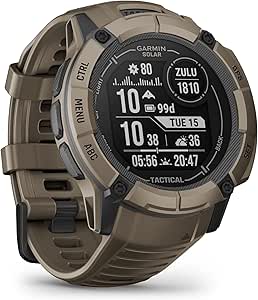 Garmin Instinct 2X Solar – GPS-Smartwatch mit unendlicher Akkulaufzeit im Smartwatch-Modus, über 40 Sport-Apps, Smart Notifications, Pay, Trainingszustand, Fitnessalter, Schlafanalyse UVM.