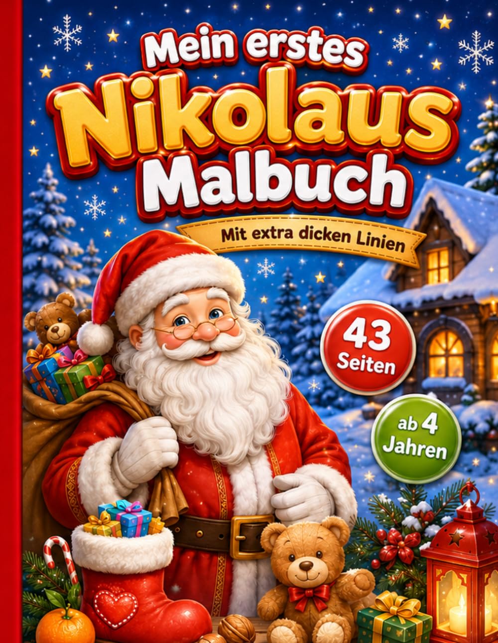 Mein erstes Nikolaus Malbuch: Mit extra dicken Linien – Ein zauberhaftes Nikolaus-Malbuch für Kinder ab 4 Jahren