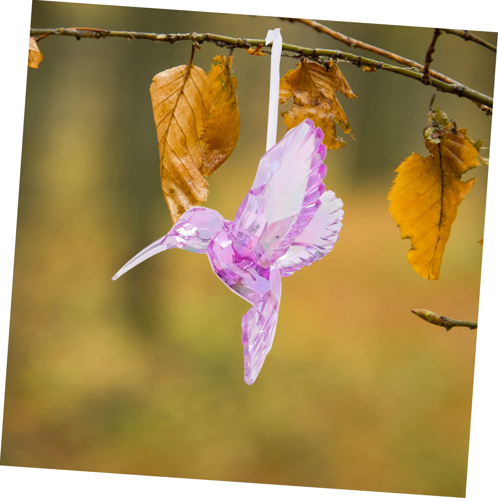 MAGICLULU Uccelli Acrilici 9 Pz Ciondolo Di Cristallo Pavone Ornamenti Di Colibrì Decorazione Di Uccelli Per La Casa Colibrì Appeso Arredamento Da Giardino Colibrì Figurine Di Colibrì Appese Acrilico