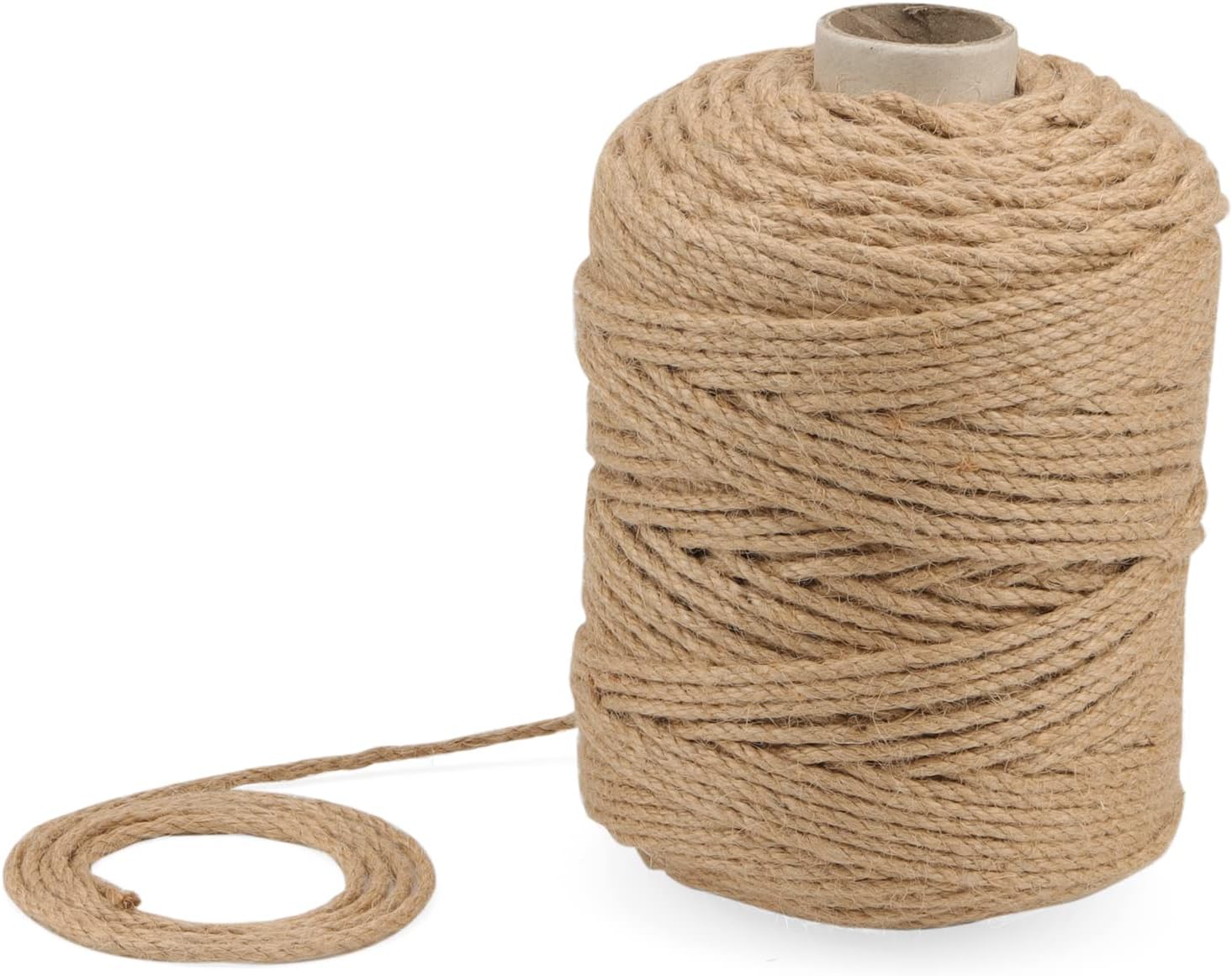 KEILEOHO 4mm x 150m Natural Jute Rope, 492FT Twisted Hemp Rope for ...