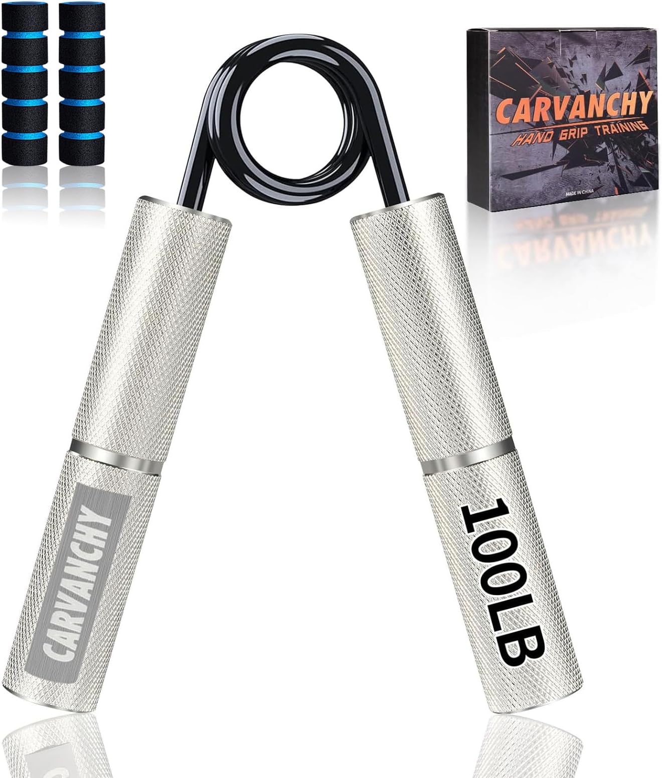 Grip Strength Trainer Set, 50-350LB, Wrist Forearm Strengthener, Metal No Slip, Hand Grip Gripper Strengthener for Strength Training and Exercise, Hand Workout Squeezer Grip Strength