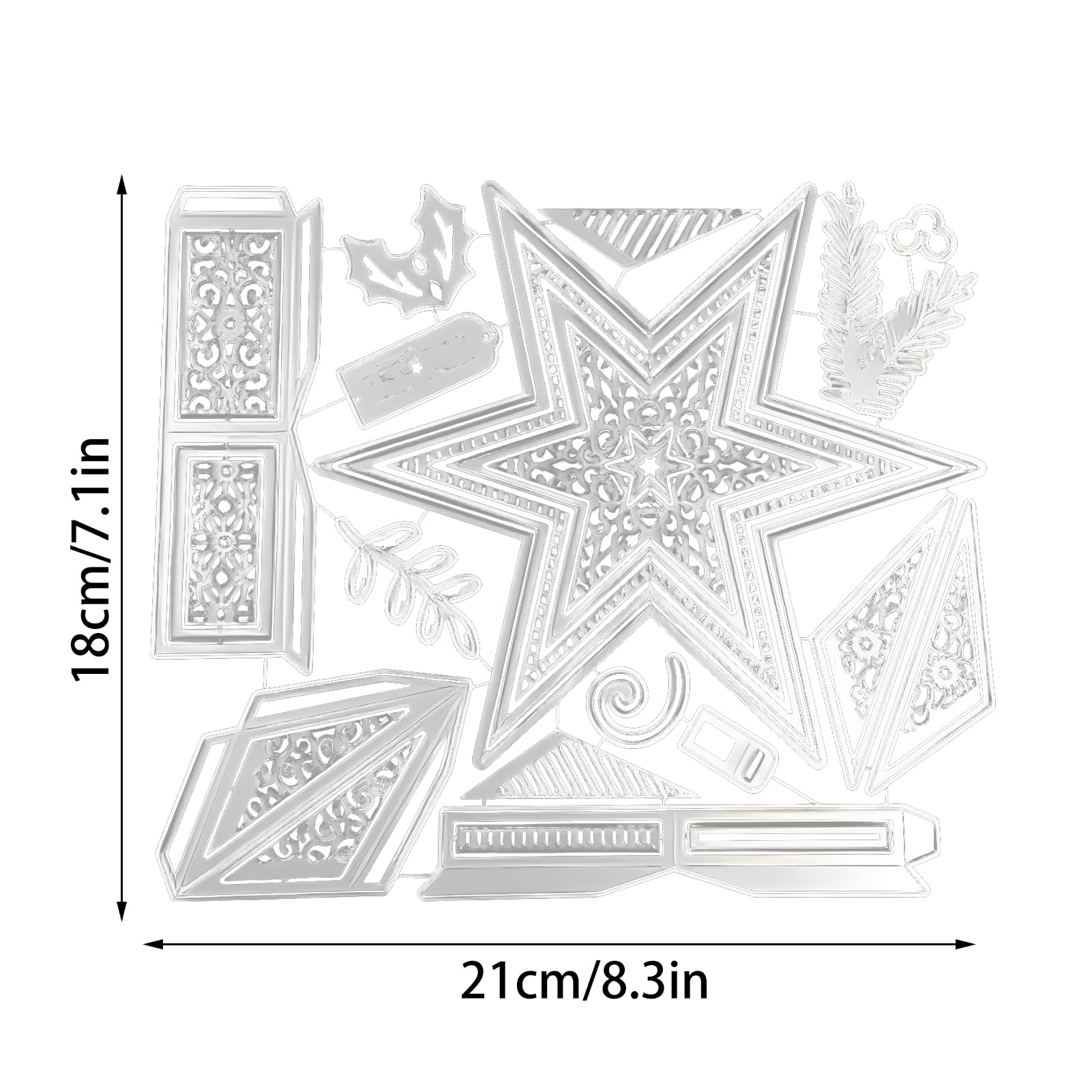 Stanzenshop - Stencil per punzonatura a tre renne, per Natale, inverno, punzonatura natalizia, animali, fustellatura, stencil, scrapbooking, creazione di biglietti