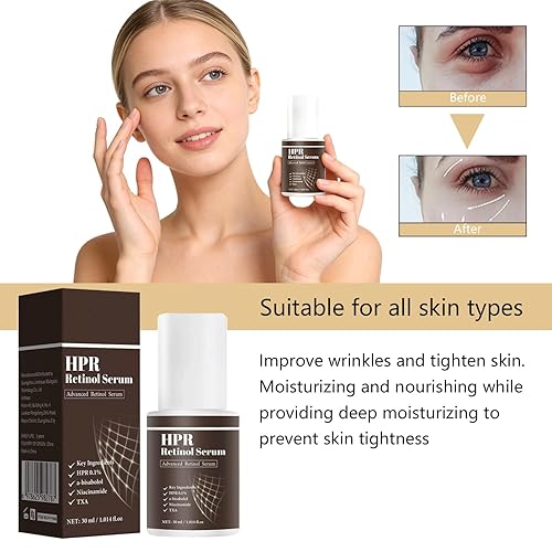 Miniatura 2 de Suero de retinol avanzado para cara, minimizador de poros de retinol antienvejecimiento para piel propensa a imperfecciones, suave y apto