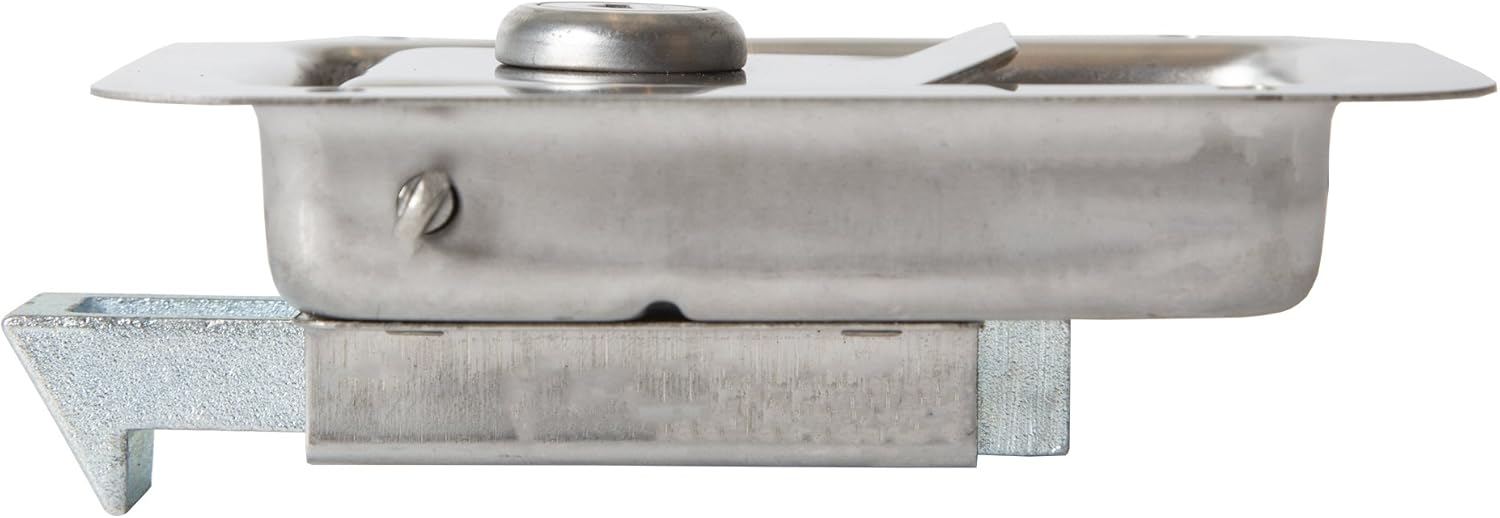 Buyers Products L1883 Junior Stainless Steel Flush Mount Paddle Latch, Single Point Locking Latch for Toolboxes, Truck Boxes, and Storage Boxes, Bolt-On or Weld-On Installation, Secure Daily Use