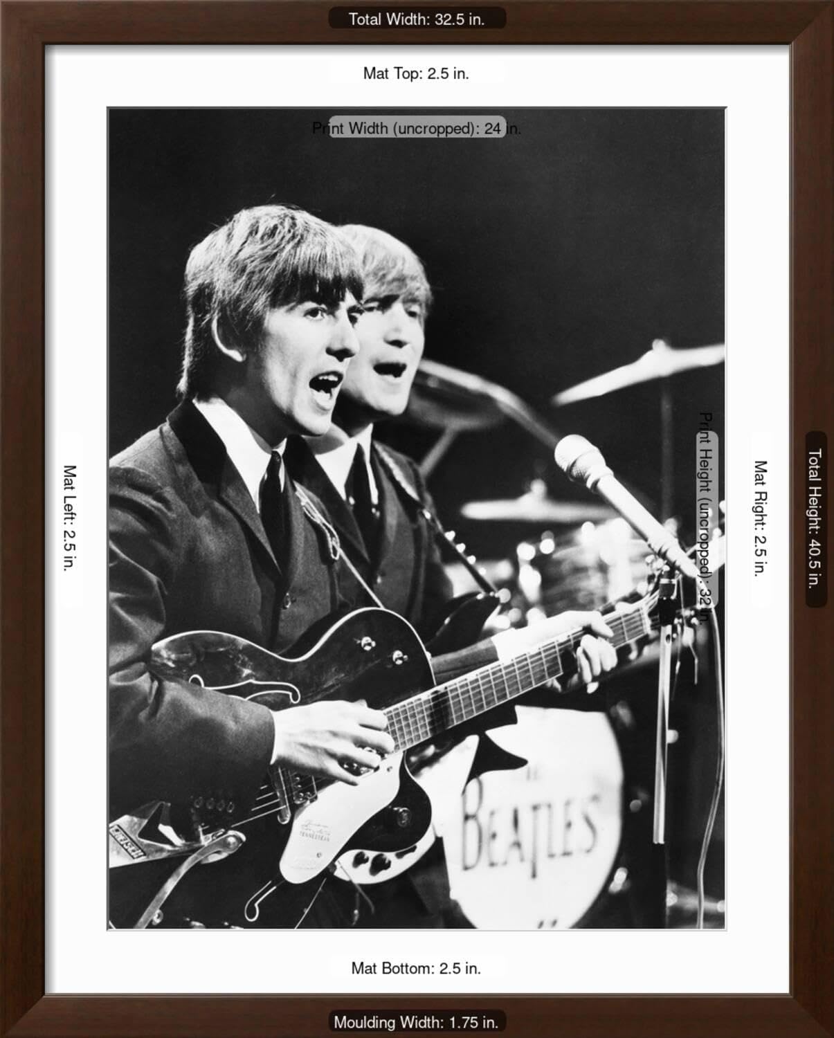 Amazon.com: ART.COM Wall Photo George Harrison (Left) and John