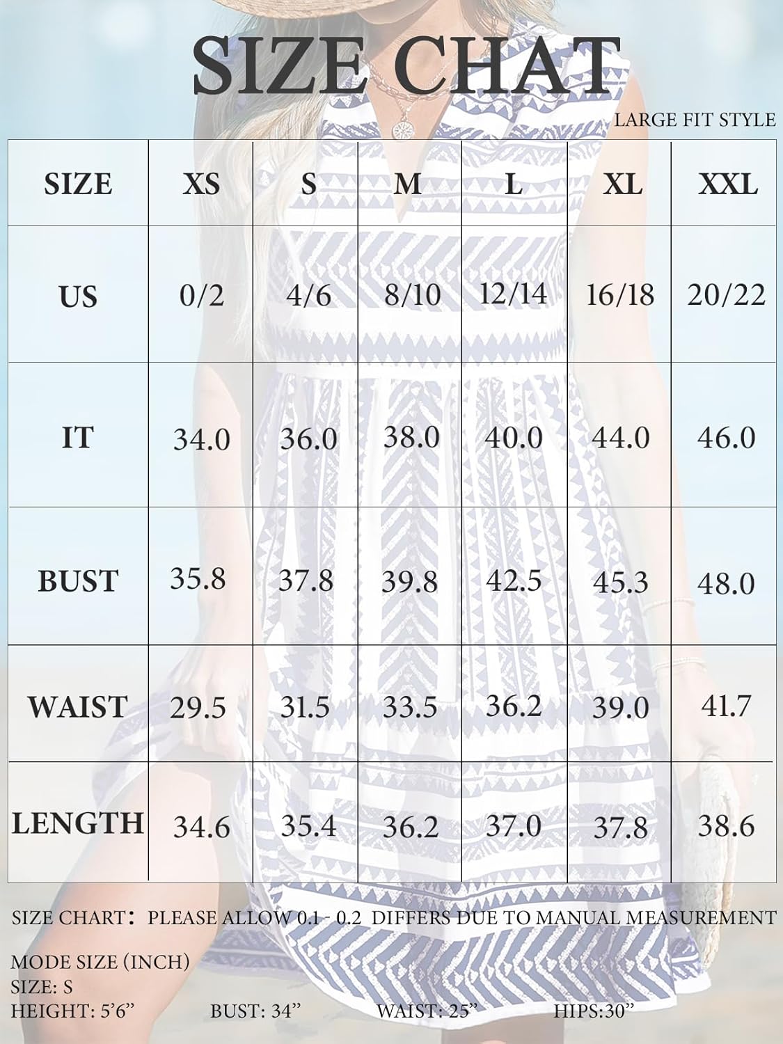 CUPSHE Women's Ruffle Beach Mini Dress Split V Neck A Line Sleeveless Geometric Stripe Tropical Leaf Pattern Summer Dresses - Image 6