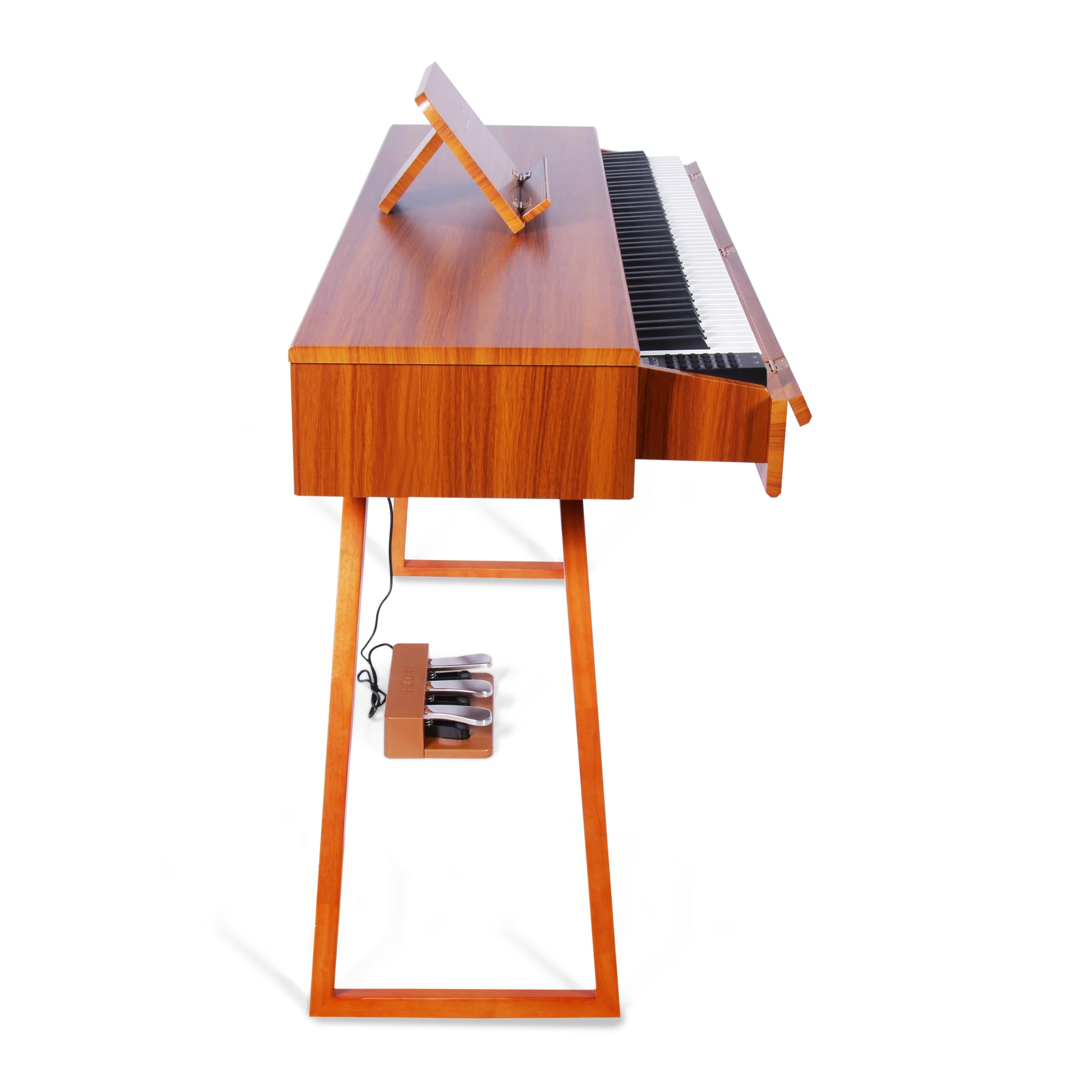 Vault Glide 88 Keys Digital Piano with Weighted Keys cum Table - Brown - Image 8 thumbnail