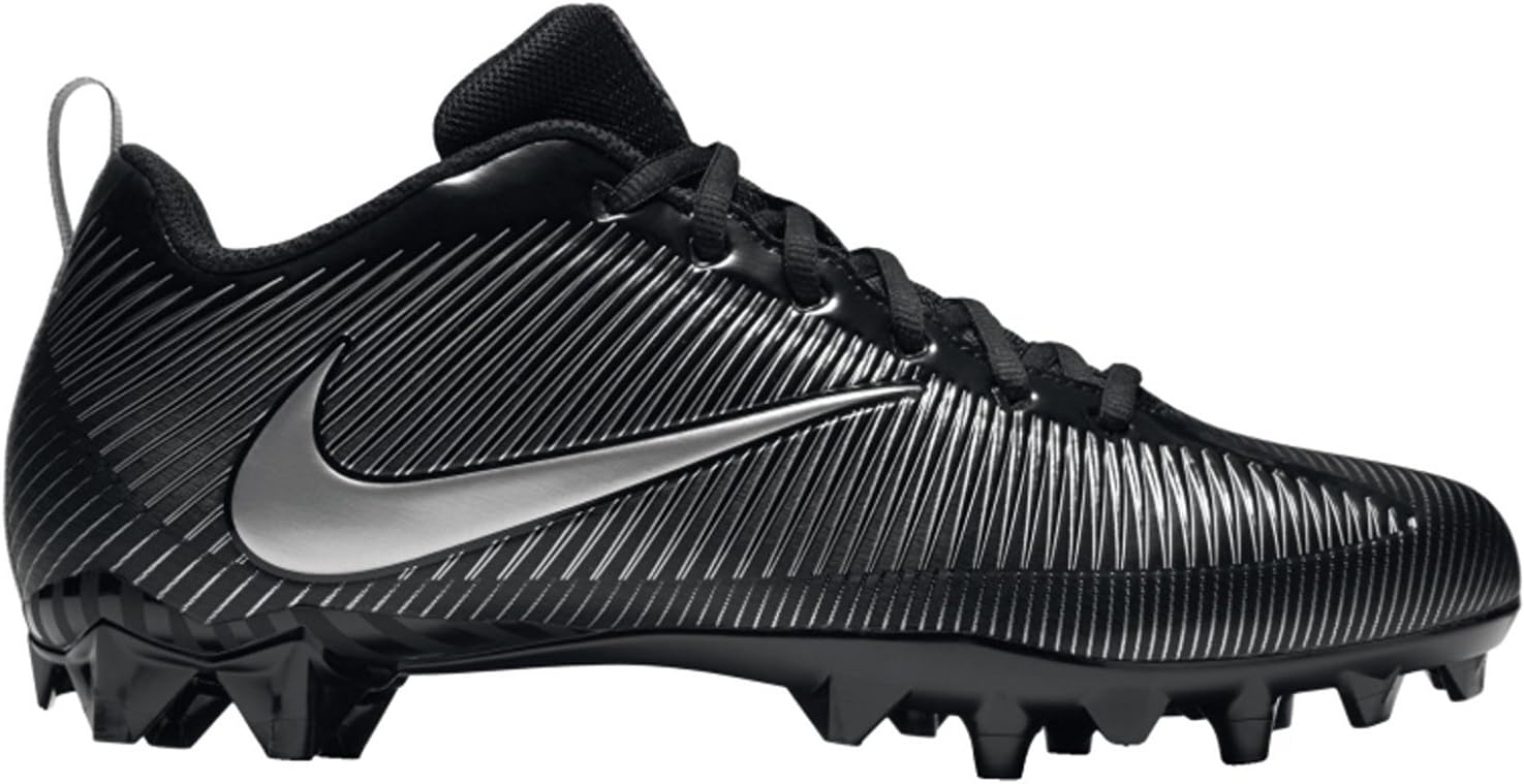 Vapor Strike 5 TD Mens Football Cleat (10 D(M) US, Black/Black/Metallic Silver)