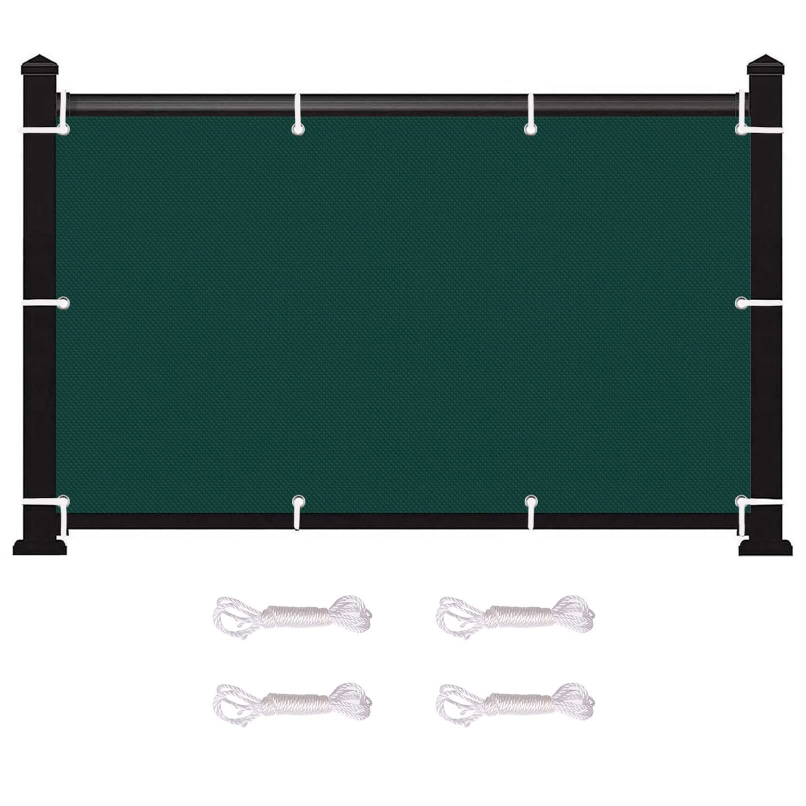 Voile d'ombrage rectangulaire respirant protection UV toile solaire 7x9m