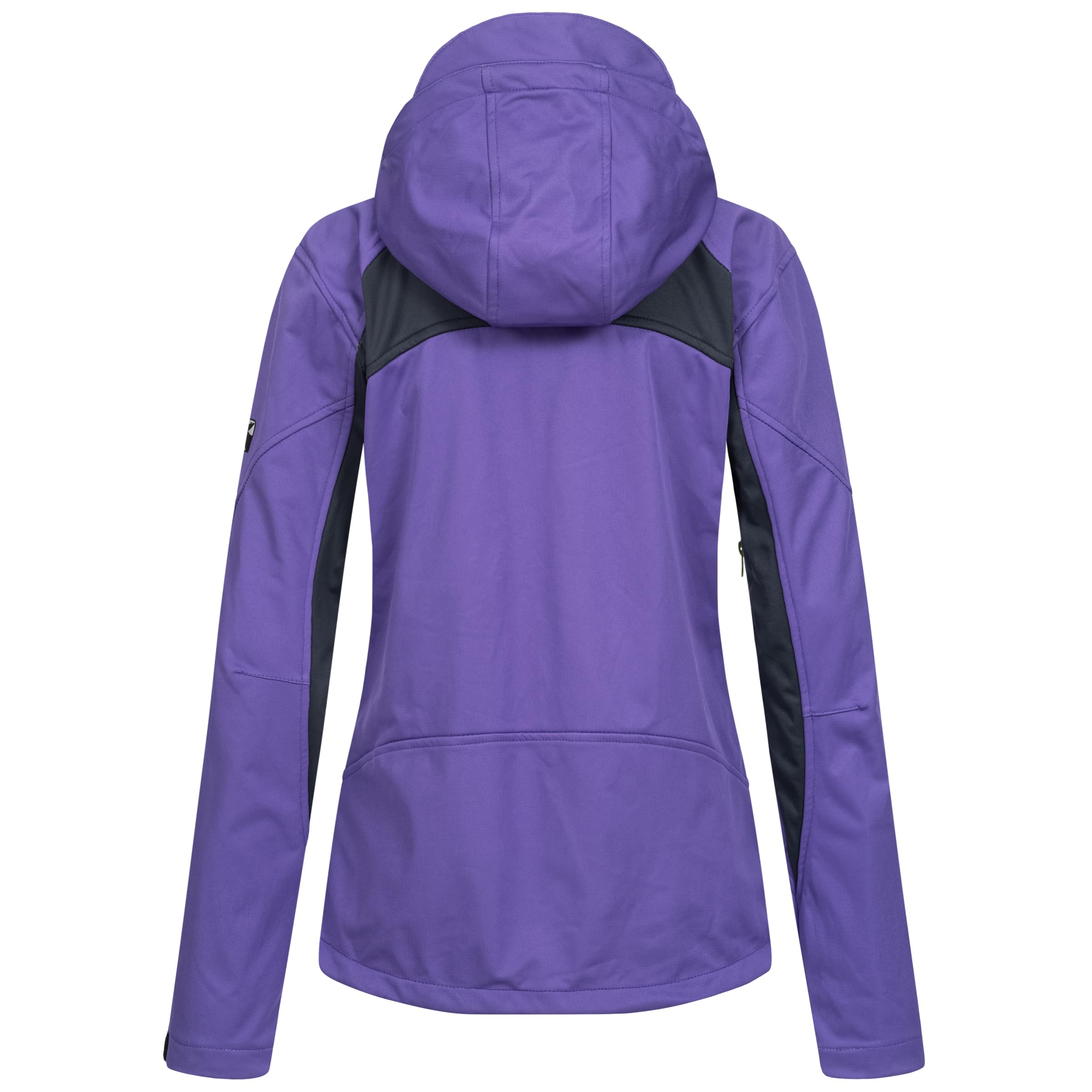 DEPROC A.C.T.I.V.E Kurtka softshell Kobiety Damska Kurtka Softshellowa Z Odpinanym Kapturem, Kurtka Przejściowa Windbreaker Downton Peak