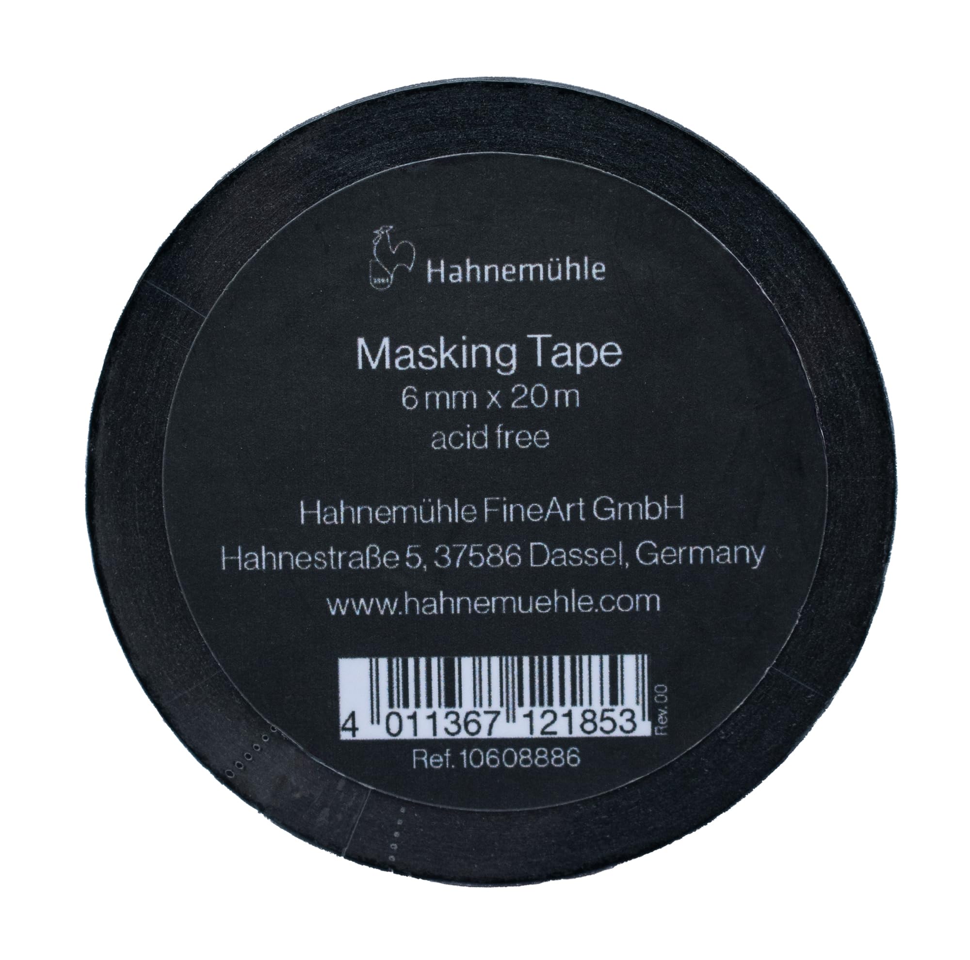 Hahnemühle Ruban adhésif washi imperméable pour aquarelle noir 6 mm 20 m