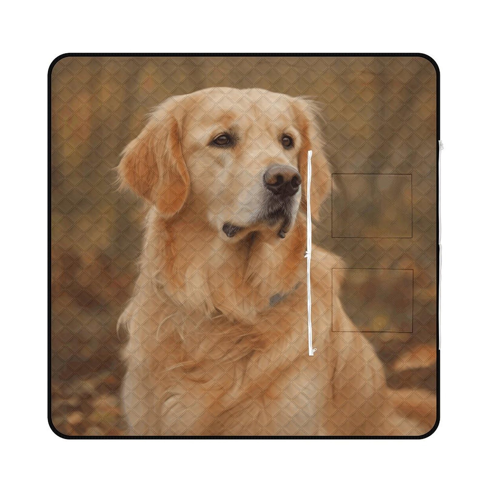 Tapis d'intérieur et extérieur Golden Retriever pour moments en famille