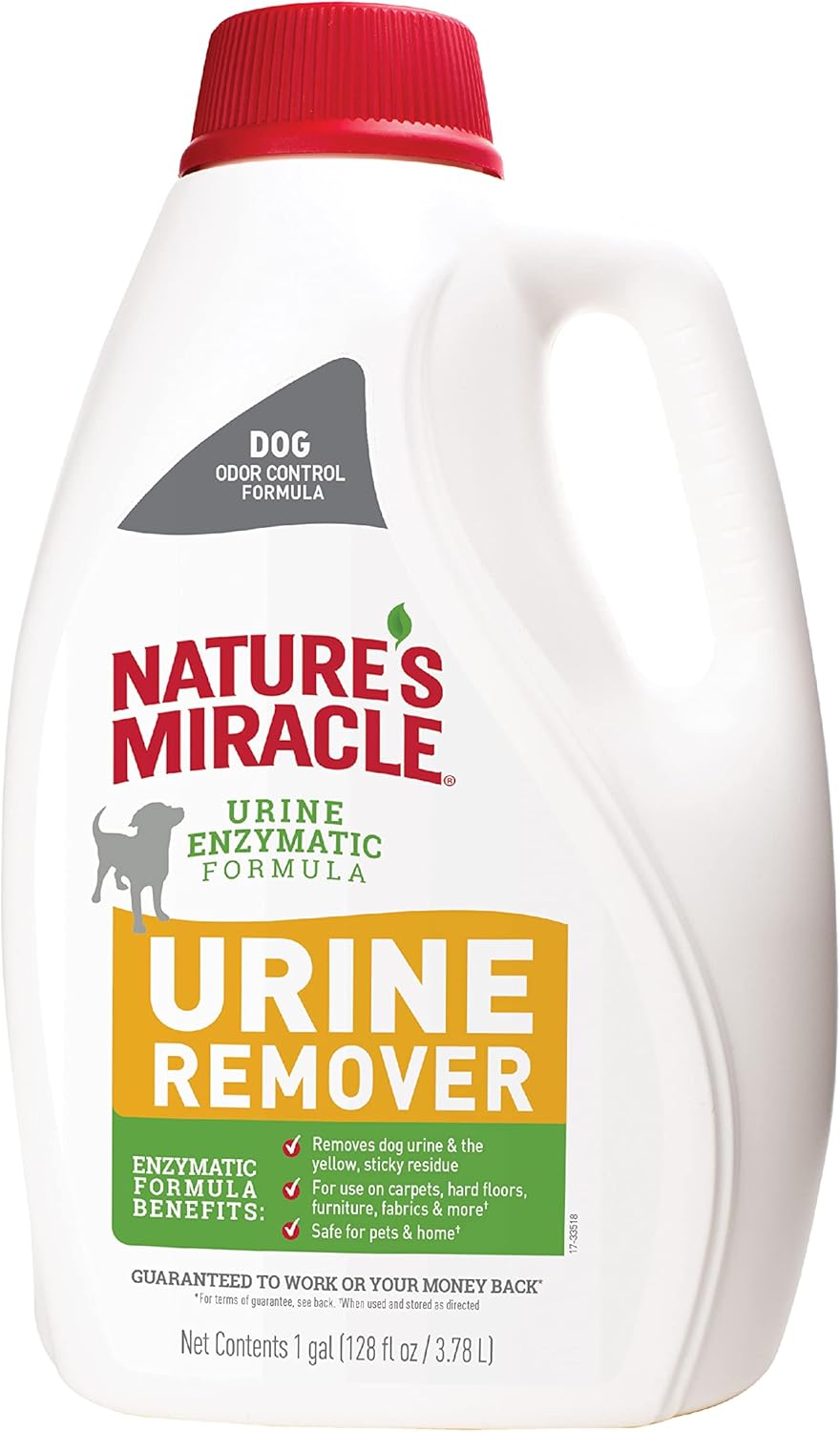 Nature's Miracle Dog Urine Remover, 128 Oz, Enzymatic Formula