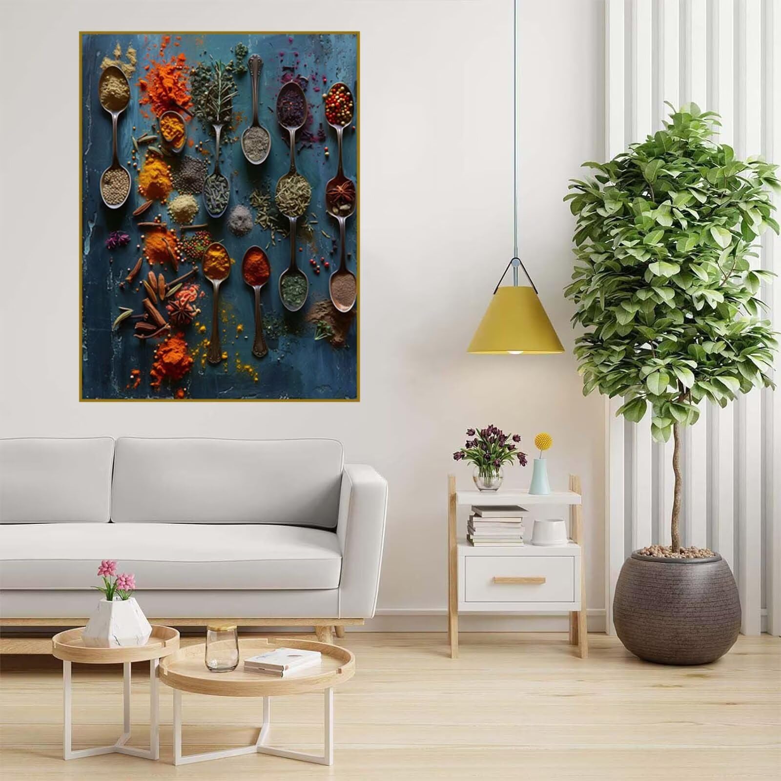 Diamentowa sztuka przyprawy, zestawy do malowania diamentami dla dorosłych, 5D Dimond Art Kitchen Gem Arts and Crafts, zestaw do haftu krzyżykowego, hobby dla dorosłych i kobiet, dekoracja pokoju