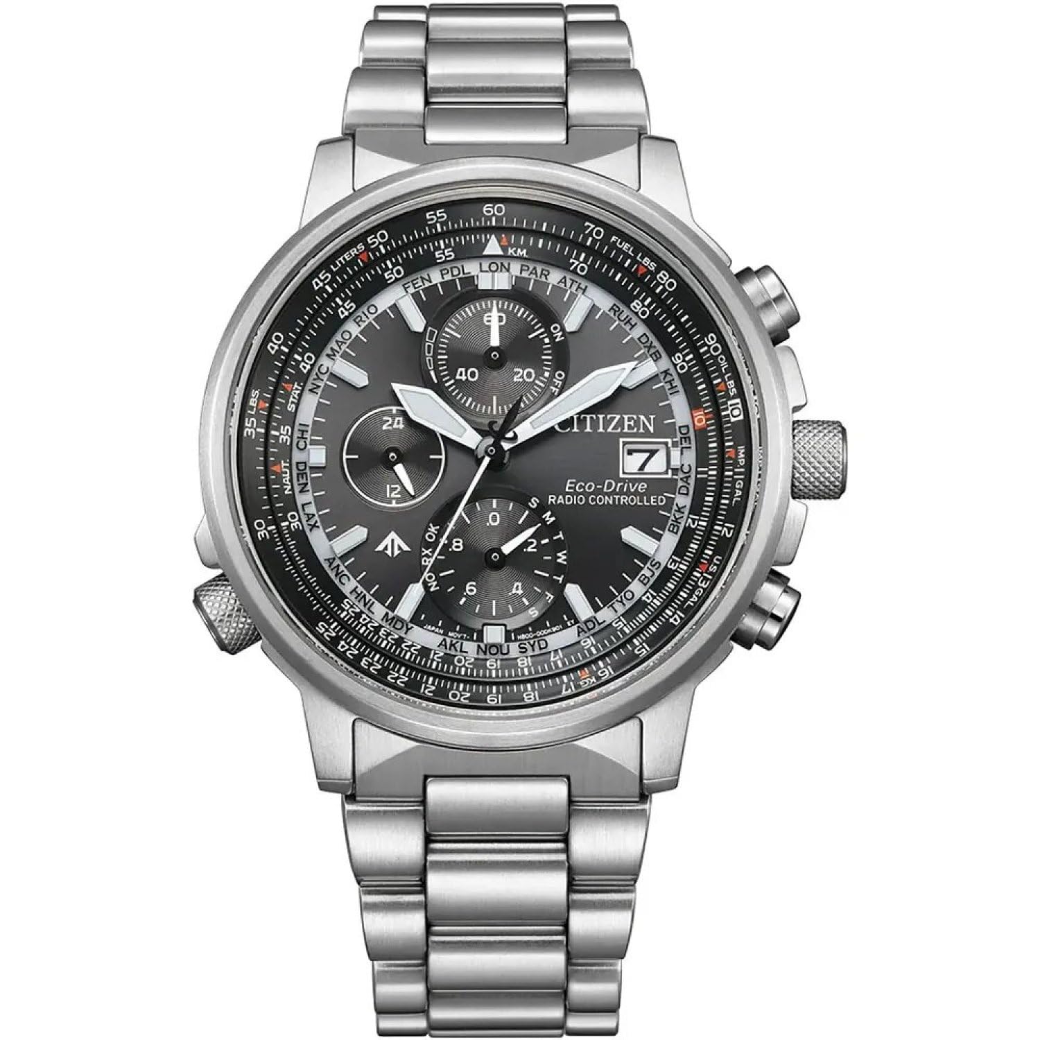 Citizen Orologio radiocontrollato AT8300-​58E H800 acciaio