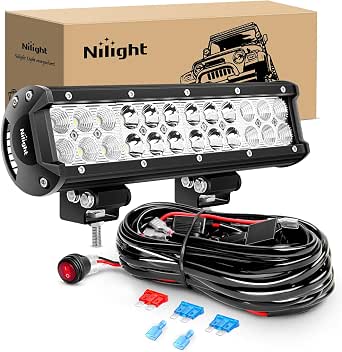 Nilight 12 Inch 72W Harness