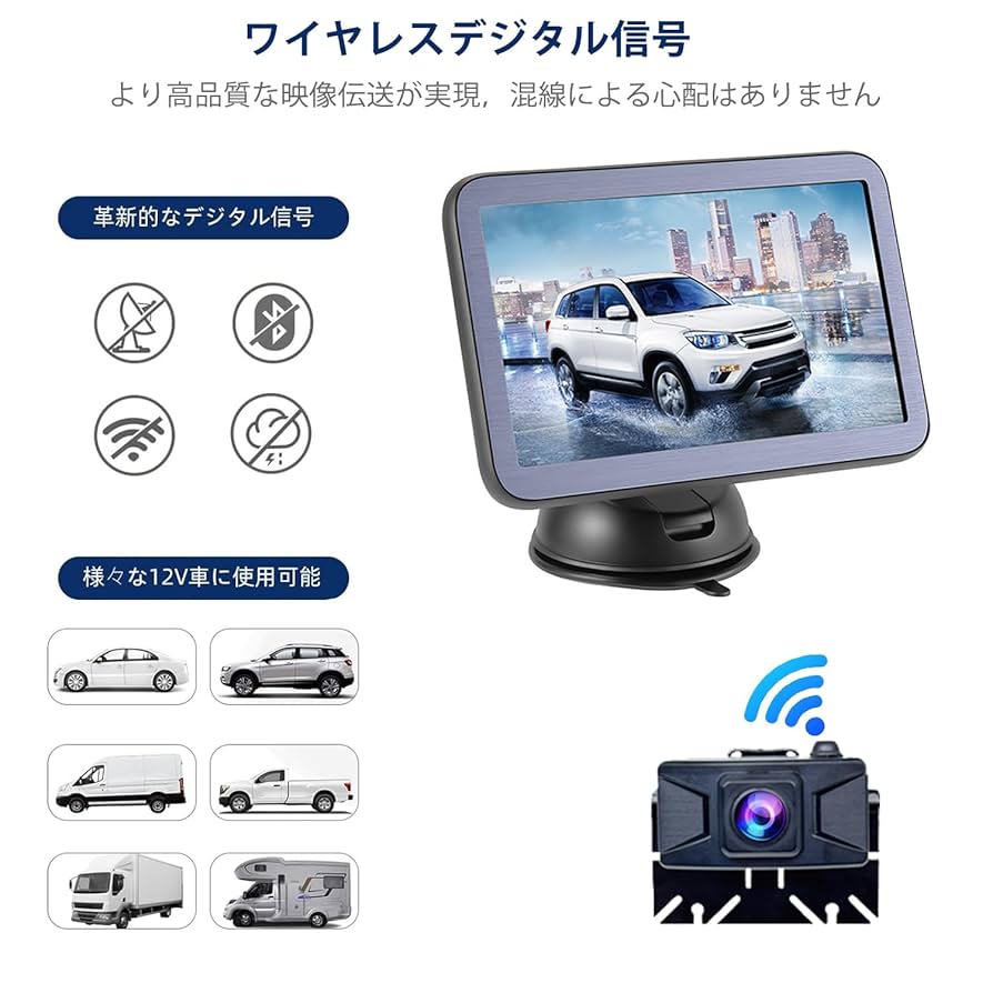 新品】Foxpark ワイヤレス バックカメラ 1080P Amazon.com: Foxpark Solar Wireless Backup Camera, 1080P 5