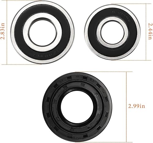 Miniatura 2 de TOMOON Kit de juntas y cojinetes de bañera de carga frontal para LG y Kenmore Etc, pieza de repuesto 4036ER2004A 4280FR4048L 4280FR4048E