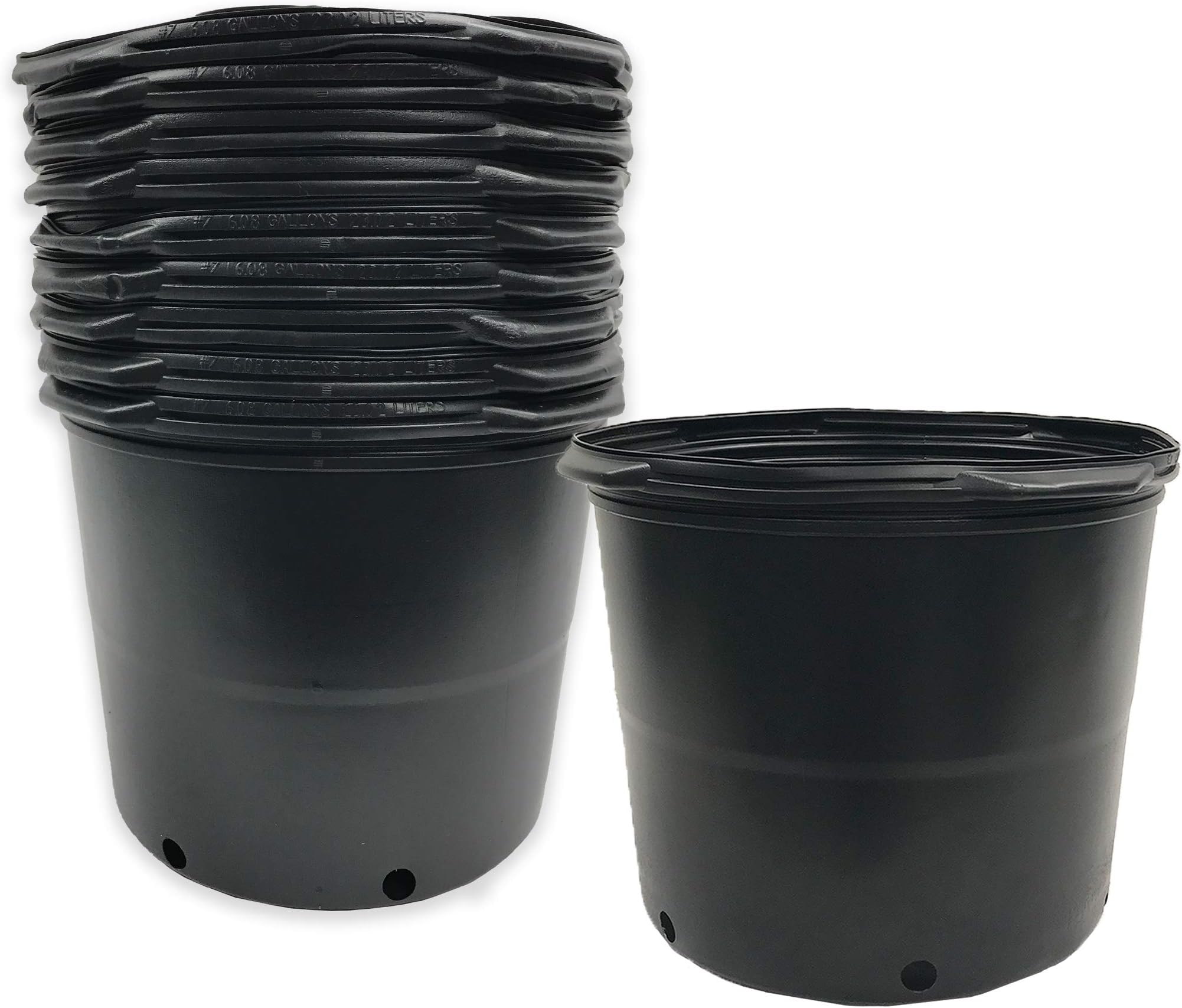 Viagrow 7 gal VHPP700-10 7 Trade (6.08 gal / 23.02 liters) 10 Pack Nursery, black
