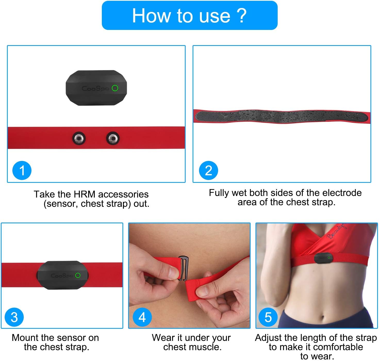 ble chest strap heart rate monitor
