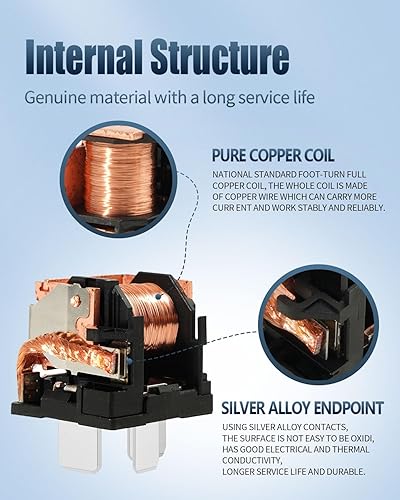 Miniatura 4 de V23136-J6-X48 Relé de potencia automotriz para BMW no comienza E90 E91 E92 E93 Cas Module Relay 4 Pin A/C Mini relés