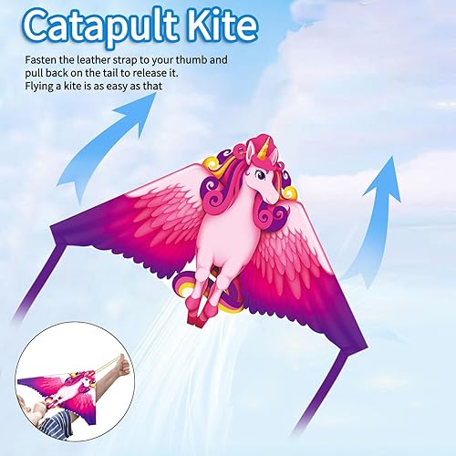 Vista 37 de Kite for Kids Ages 3-5 4-8 & Adults, Flying Toys Beach Toys Outdoor Toys, Easy to Fly Butterfly Kites with Handle and 328FT Kite String, Large