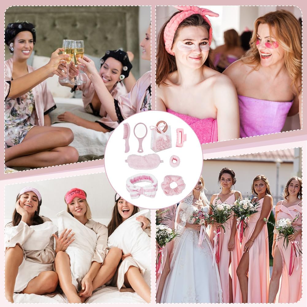 ORIGACH 90 Pcs Pink Spa Sleepover Party Supplies for Women Girls image 5