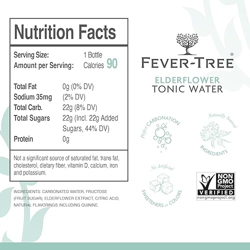 Miniatura 61 de Fever-Tree Agua tónica india premium, 5.07 onzas líquidas (paquete de 8)