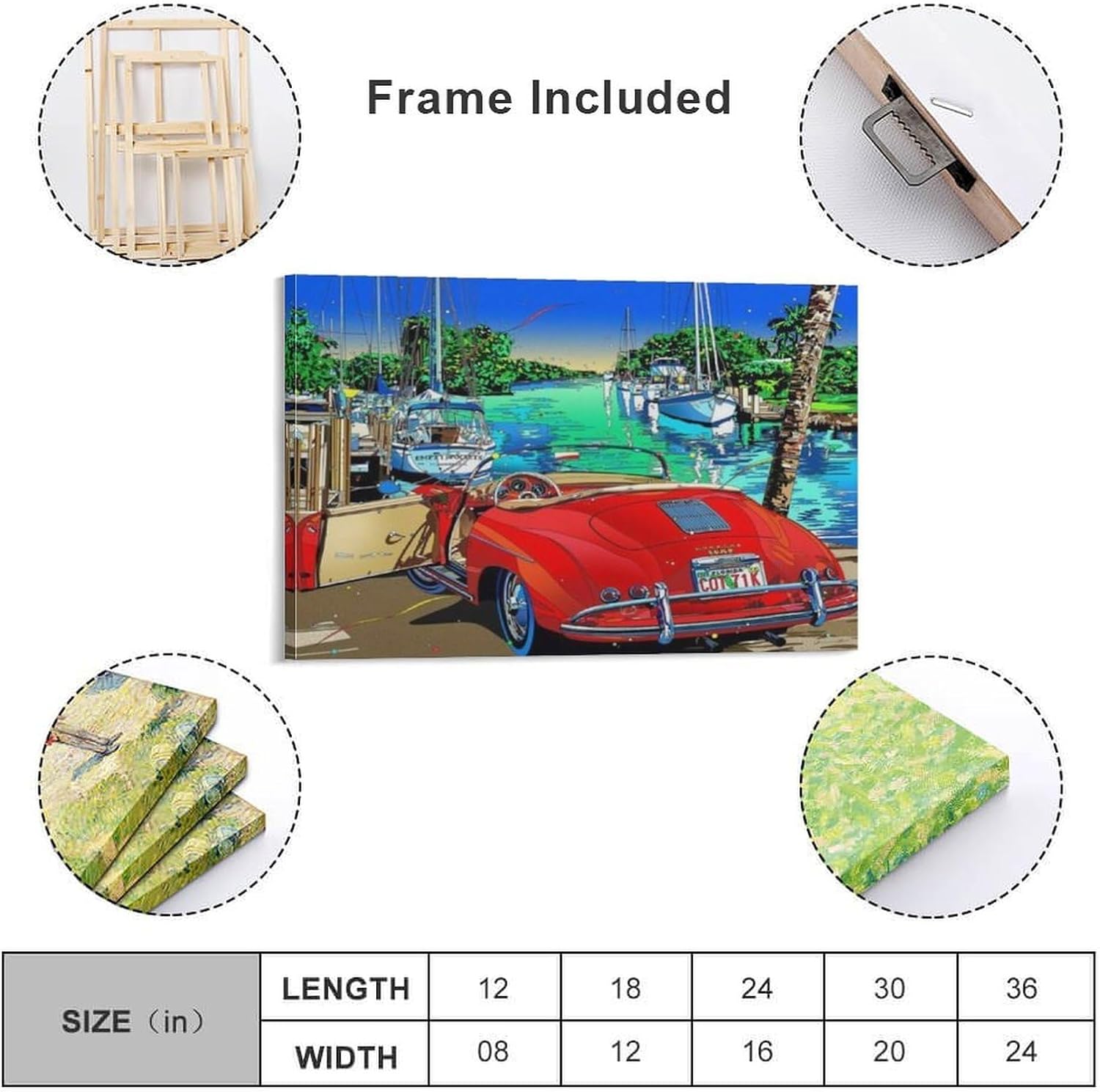 鈴木英人（Eizin Suzuki）のイラスト絵画作品ポスター (37) 壁飾り キャンバス 印刷 ポスター バスルーム 寝室装飾