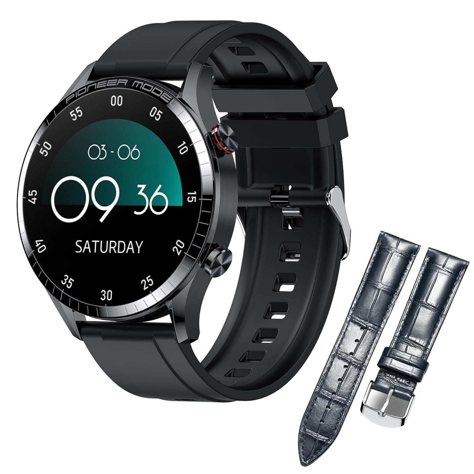 Inteligentny zegarek Answer Make Call, 3.8 cm AMOLED Smartwatch do telefonów z systemem Android i iOS z połączeniami/wybieraniem Bluetooth, śledzeniem aktywności fitness, monitorowaniem snu