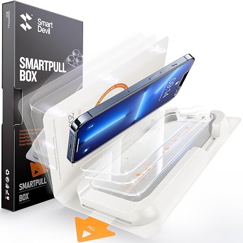 SMARTDEVIL 3 Pack Tempered Glass for iPhone 13 Pro Max Screen Protector, Militar
