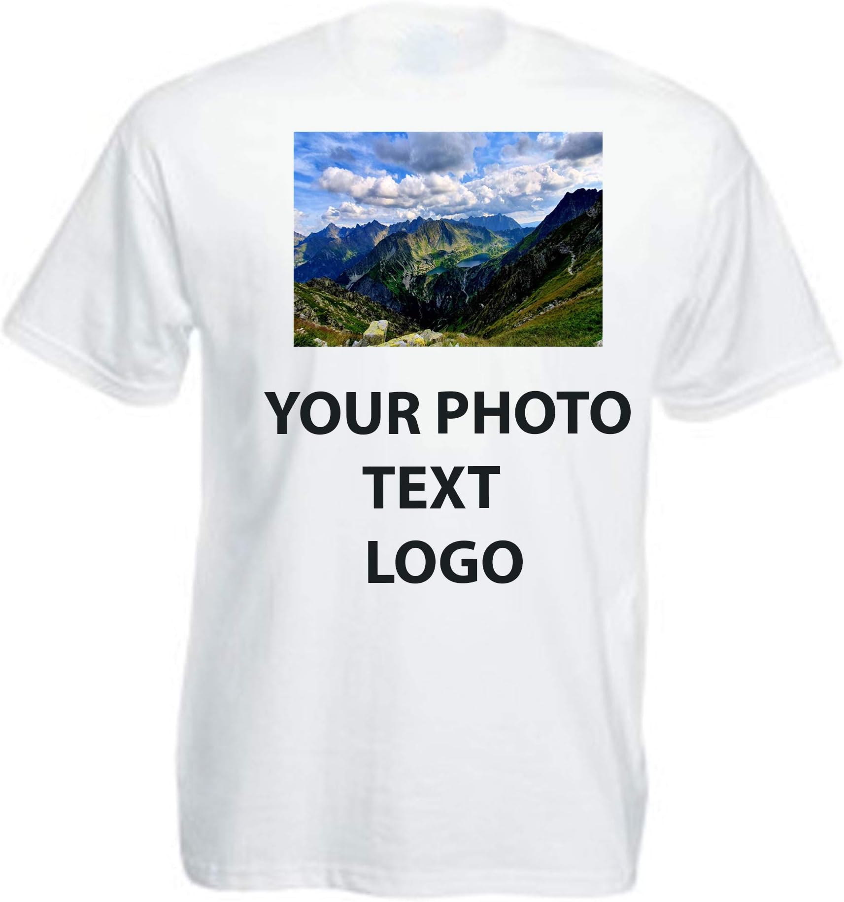 Unisex T-Shirt Personalised Holiday Party Halloween Photo Text Shirt