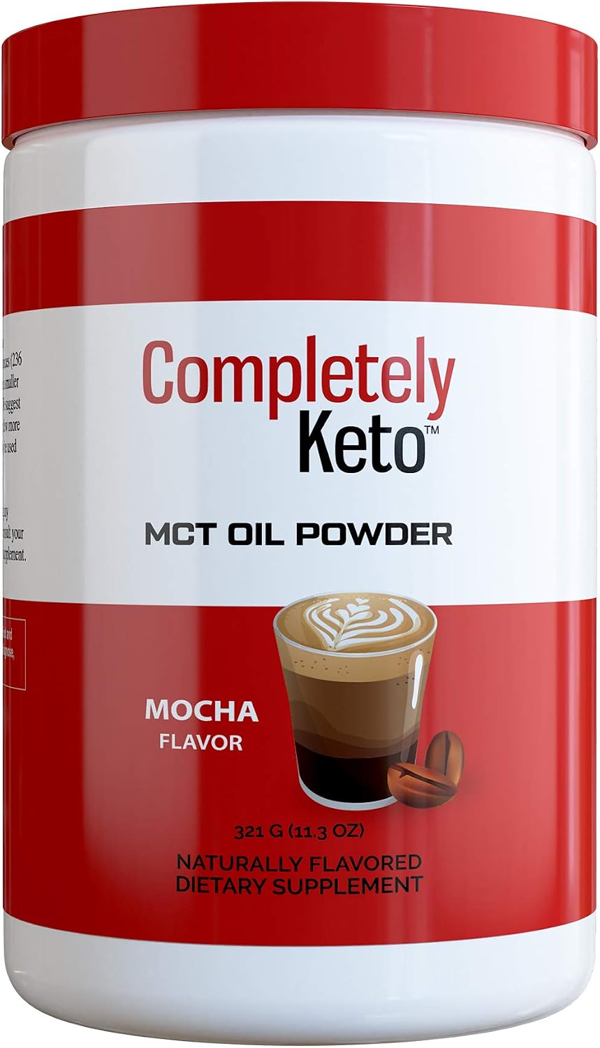 Completely Keto MCT Oil Powder from Fractionated Coconut C8 MCT Oil - Perfect Powdered MCT Keto Creamer for Coffee, Mocha