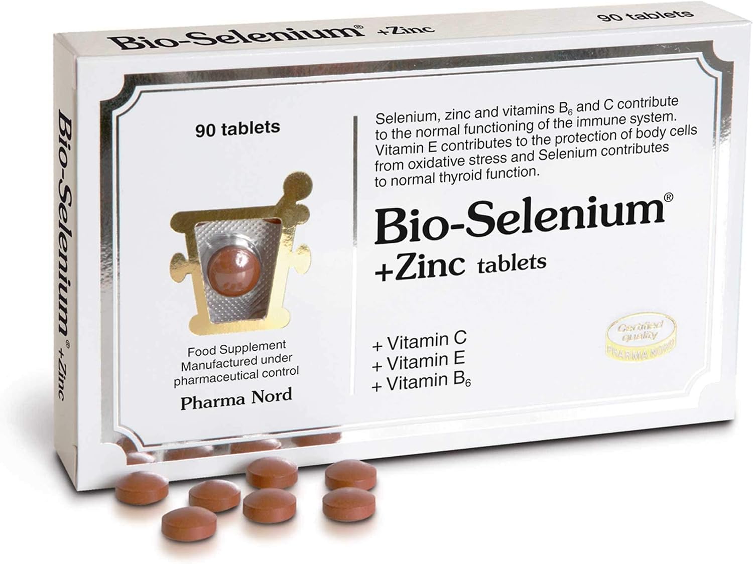 Pharma Nord Bio-Selenium + Zinc 90 Tablets, 90 count (Pack of 1)