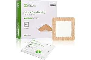 Silicone Adhesive Foam Dressing for Bed Sore and Leg Ulcer Care (4' x 4')