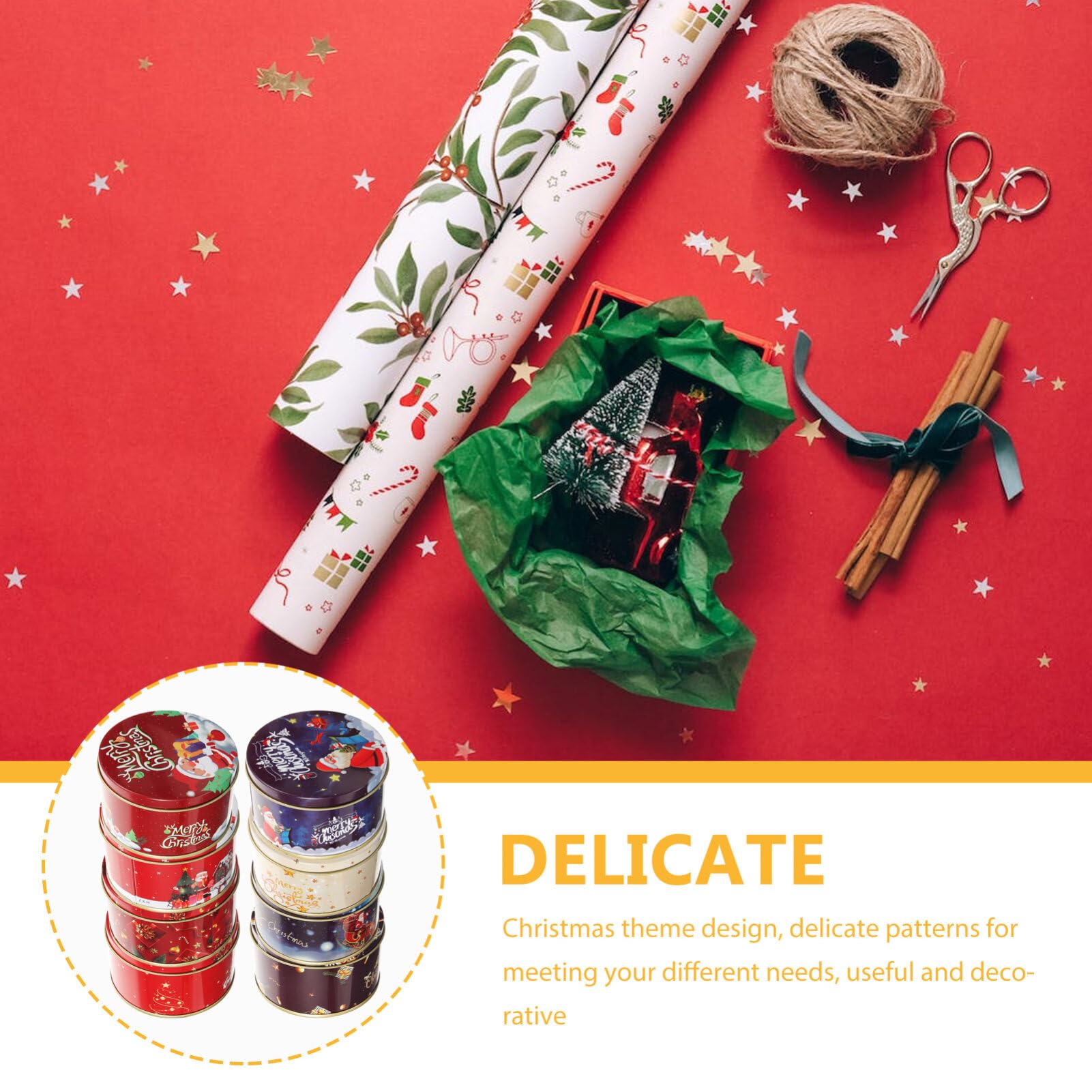 Scatola in Latta Porta Biscotti – Casa di Natale Bianca – Coltelleria Gianola