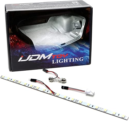 iJDMTOY luz de tira LED para el área de carga de la camioneta o iluminación interior, xenón 18-SMD-5050, Blanco Xenón