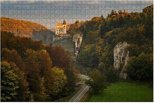 Rompecabezas de madera de 1000 piezas Pieskowa Skala Castillo rompecabezas para niños o adultos Juguetes educativos Juego de descompresión