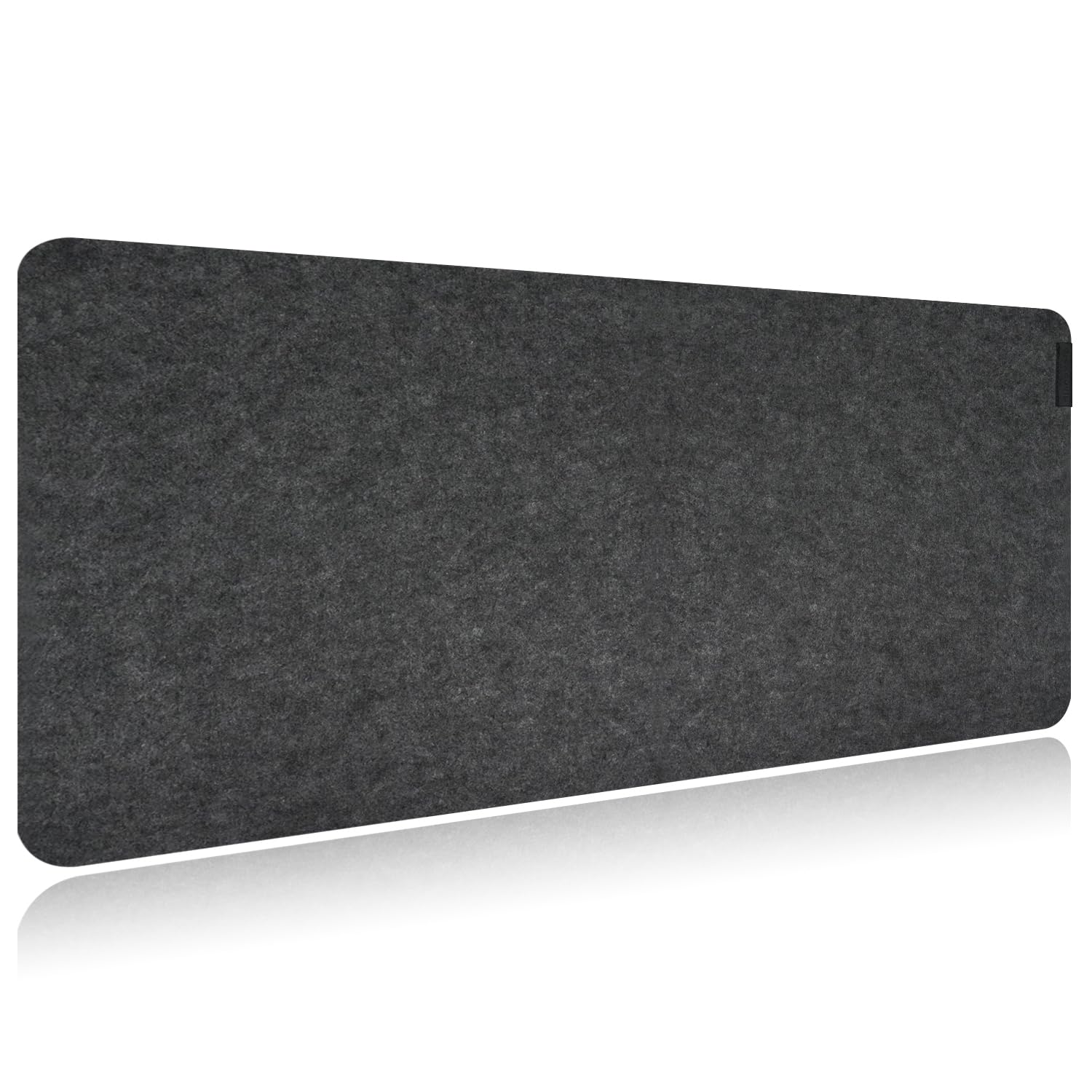 EXCOVIP Extended Large Felt Desk Pad XXL Computer Mat for Desk (90x45CM) Non Slip Desk Mat for Keyboard and Mouse Desk Writing Mat for Office Home Dark Grey
